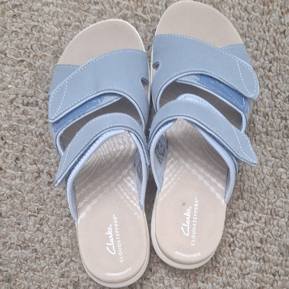Clarks Women's Light Blue Sandals